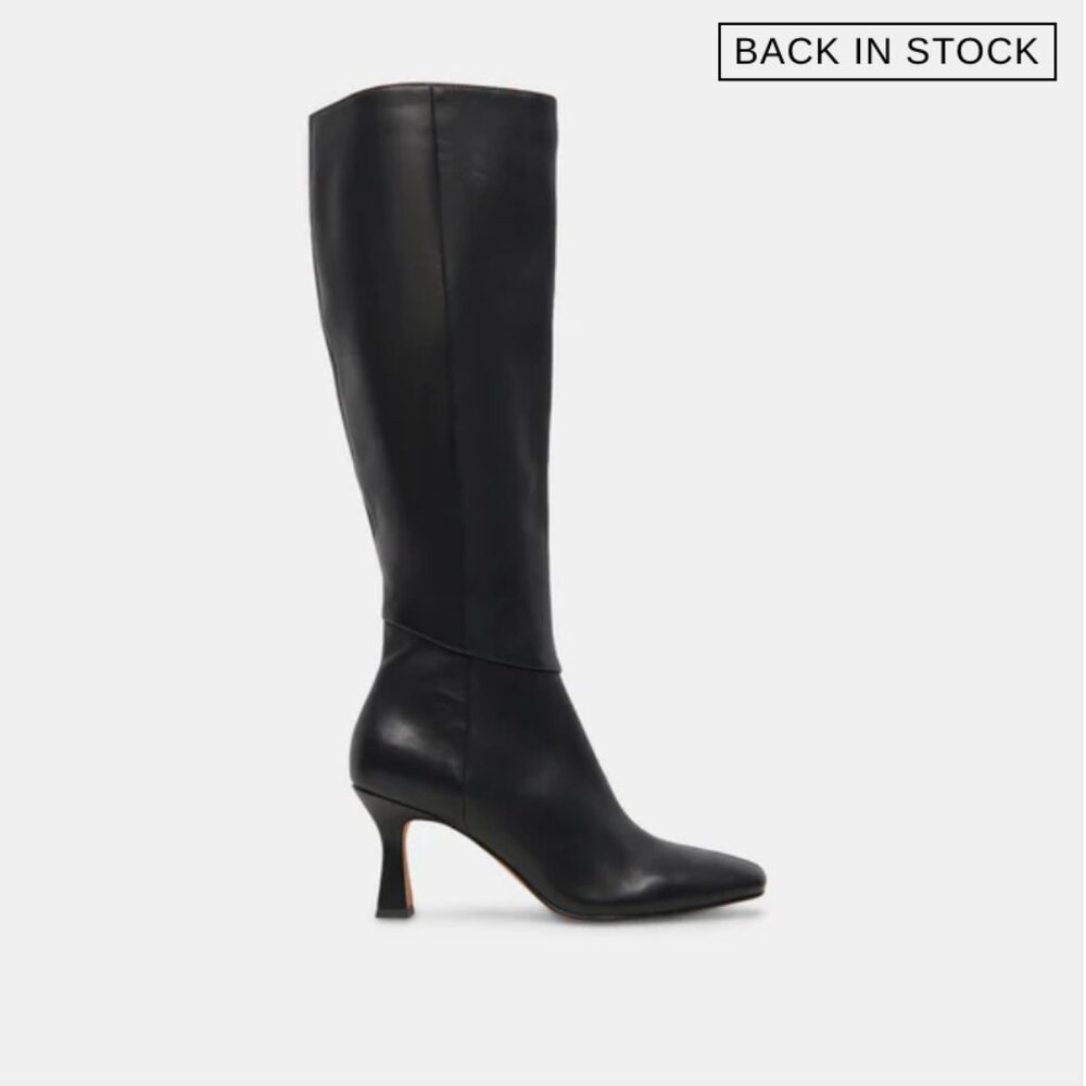 NIB Dolce Vita Gyra Black Leather Boots, sz 7